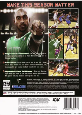 NBA 2K9 box cover back